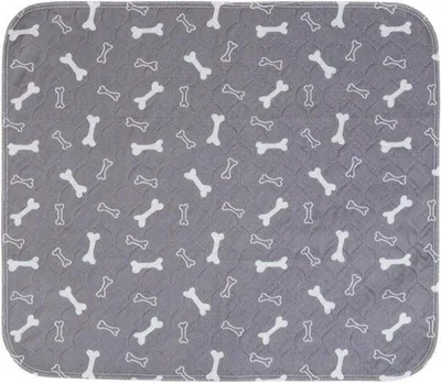 Productafbeelding van Wasbare plaspads - Herbruikbare trainingspads - Zindelijkheidstraining honden - Geurbestendige laag - 70 x 80 cm - Grijs