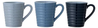 Mokken-Set 3er-Pack 8,5 x 9,5 cm Keramik Lichtblau