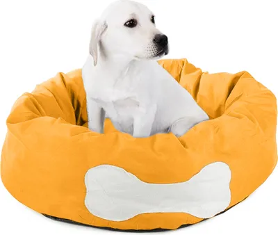 Obrázok produktu pre Plyšový pelech pre psa/mačku BONENEST 50 cm, oranžový