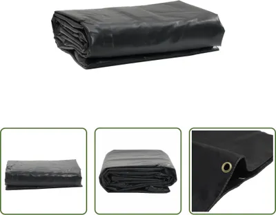 Produktbild von The Living Store Abdeckplane Anthrazit 3x4 m 650 g/m²