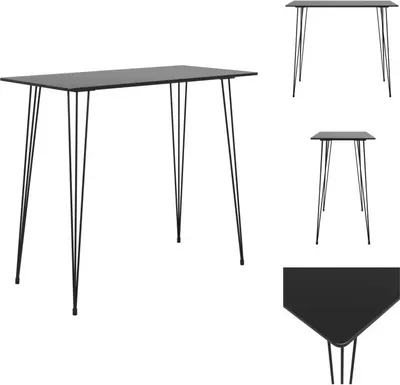 Zdjęcie produktu dla vidaXL Stół barowy czarny 120x60x105 cm - Stoły do jadalni