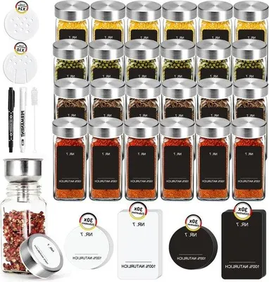 Produktbild von Kleine quadratische Gewürzbehälter Edelstahl 120ml