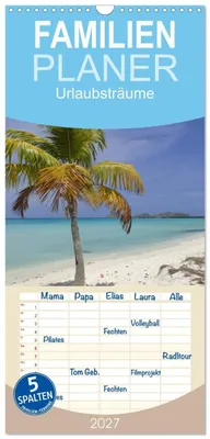Produktbild von Familienplaner 2027 - Urlaubsträume mit 5 Spalten (Wandkalender, 21 x 45 cm) CALVENDO