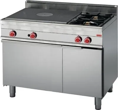 Obrázok produktu pre Plynový sporák Gastro M s varnou doskou a rúrou 65/110 Tpfg