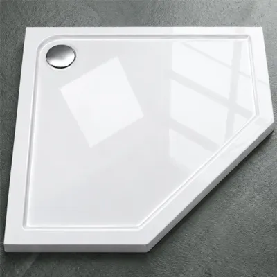 Produktbild von Mai & Mai Duschwanne Duschtasse Faro in weiß, Form: Fünfeckig, BTH: 90x90x4cm