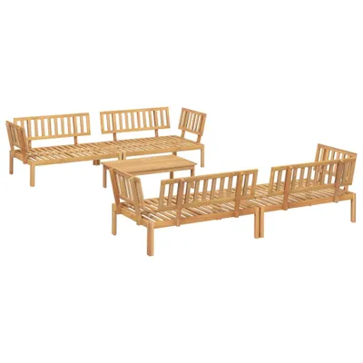 Produktbild von 5-tlg. Garten-Sofagarnitur aus Paletten Massivholz Akazie