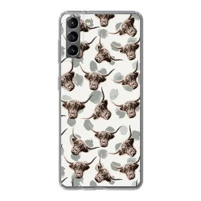 Produktbild von MuchoWow® Handyhülle Schutzhülle Hülle für Samsung Galaxy S21 Plus Kuh - Schottischer Highlander - Tiere Silikon Softcase Handy Hülle - Handy-Tasche