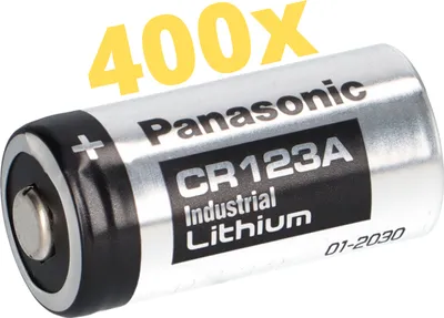 Image de 400x Panasonic 3V CR123A DL123A Batterien CR17345 Ultra Lithium Foto Bulk