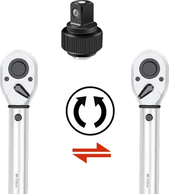 Produktbild von Zeynomax - Momentschlüssel 1/4" für Fahrrad 2-20Nm - Verstellbar - Rad 72 Zähneantrieb - Klickmomentschlüssel für Wartung von Fahrrad und Motorrad