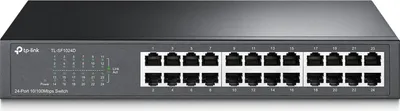 Zdjęcie produktu dla TP-Link TL-SF1024D, Nie zarządzany, Fast Ethernet (10/100), Możliwości montowania w stelażu
