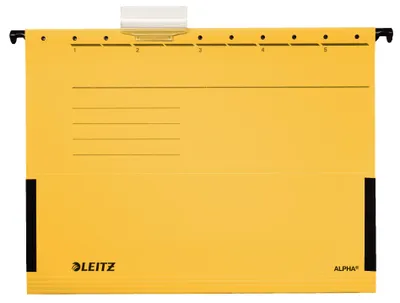 Produktbild von Leitz Alpha Hängeordner Karton A4 Gelb 5 Stück(e)