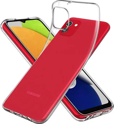 Produktbild von Conie Silikon Schutzhülle für Samsung Galaxy A03 Tasche klar Case Cover Bumper Hülle durchsichtig in transparent