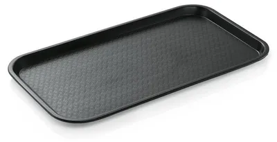 Produktbild von 15x WAS Germany Gastro Tablett schwarz stapelbar GN 1/1 53 x 32,5 cm Serviertablett Polypropylen