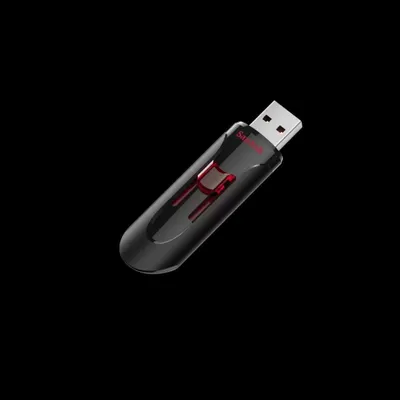Obrázek produktu pro SanDisk UFM 16GB USB CRUZER GLIDE 3.0, 16 GB, USB Typ-A, 3.2 Gen 1 (3.1 Gen 1), Kluzné, Černá, Červená
