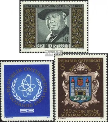 Produktbild von Briefmarken Österreich 1977 Mi 1547,1548,1552 (kompl.Ausg.) gestempelt Sondermarken