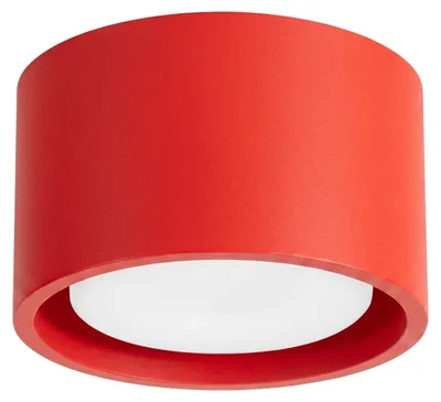 Immagine prodotto di Plafoniera MODO 1 rossa Gx53 1xGx53 10W in alluminio 6x10x10 cm Sollux Lighting
