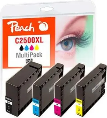Image de Cartouche compatible PEACH Canon PGI-2500XL Combi pack avec puce