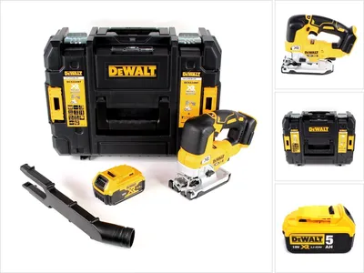Zdjęcie produktu dla DeWalt DCS 334 NT akumulatorowa wyrzynarka wahadłowa 18V bezszczotkowa + 1x akumulator 5,0Ah + TSTAK - bez ładowarki