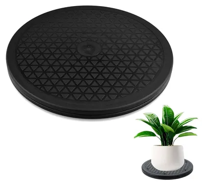 Zdjęcie produktu dla Obrotnica talerz obrotowy platforma obrotowa - Plastik - 25 cm - Czarny