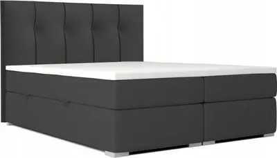 Produktbild von Boxspringbett MALMI für das Schlafzimmer, 180x200 (Schwarz - Kronos 07)