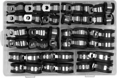 Produktbild von YATO Schlauchschellen-Set Schlauchschellen-Sortiment YT-067834 12 x (6mm)mm 10 x (8mm)mm 10 x (10mm)mm 8 x (13mm)mm 8 x (16mm)mm 4 x (19mm)mm