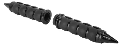 Obrázok produktu pre 2 ks 25 mm 1 palec rukoväte riadidiel motocyklov Čierna hliníková guma Vhodné pre Yamaha