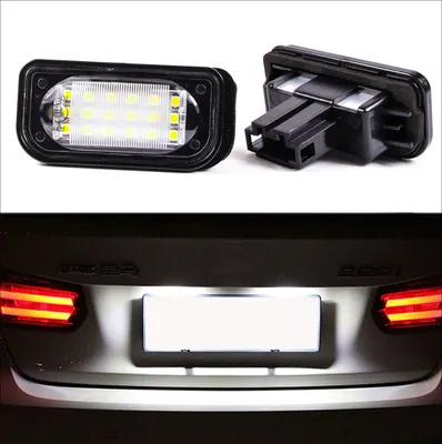 Produktbild von 2x LED PREMIUM Kennzeichenbeleuchtung für Mercedes W203 Limo CLK C209 SL R230