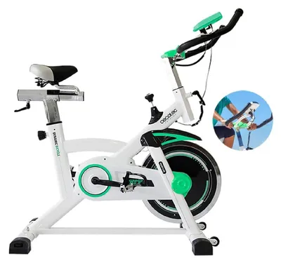Image de Cecotec Vélo d'intérieur professionnel Extreme X. Volant d'inertie de 16 kg, niveaux de résistance variables,