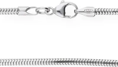 Produktbild von JuwelmaLux Schlangenkette 925 Silber, rhodiniert JL18-05-0124 40cm