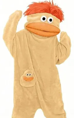 Produktbild von Silly Onesie grüner Plüsch Monster Onesie Pyjama – kuscheliger Ganzkörper-Overall – lange Ärmel – süßes Cartoon Design – Gelb -L