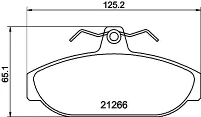 Produktbild von HELLA Bremsbeläge Satz Vorne Bremsklötze für VOLVO 940 Kombi (945) 8DB 355 017-721