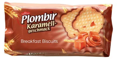 Produktbild von Plombir Kekse mit Karamellgeschmack 160g