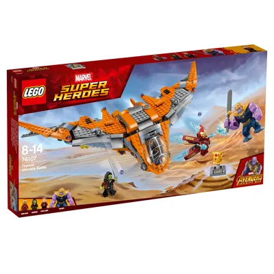 The image shows the box of a LEGO Marvel Super Heroes playset.