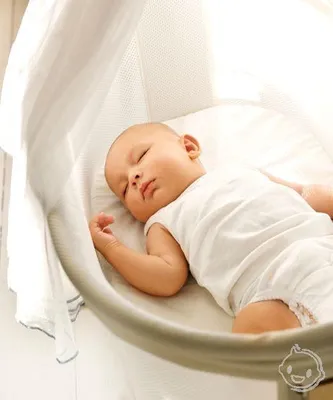 Produktbild von BabyBjörn Spannbettlaken für Wiege Weiß