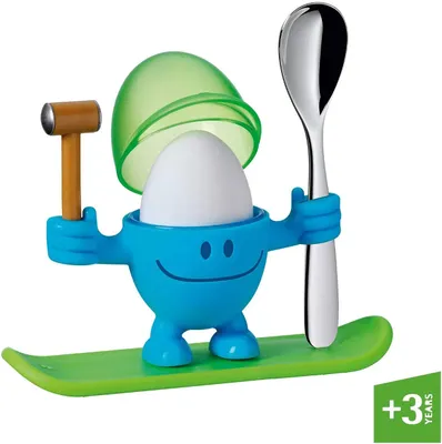 Immagine prodotto di WMF Eierbecher McEgg mit Löffel, Blau 3201000257 4000530606389