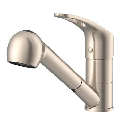 Produktbild von Lenz Küchenarmatur KELA in Nickel, Mit Geschirrbrause, 2 Strahlarten, 44840022