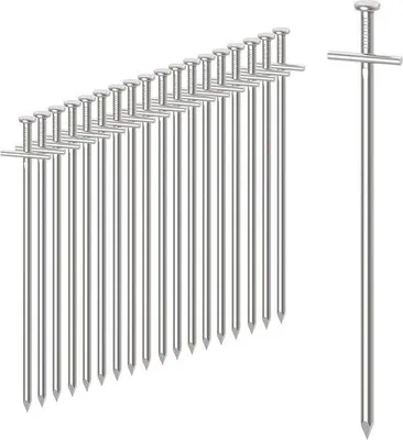 Produktbild von Famanu Zelt-Heringe 50 Stück - 23 cm lang, rostfreies Stahl, für harte Böden