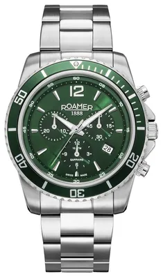 Produktbild von Roamer Herren Uhr Chronograph Quarz 862837 41 75 20 Nautic Chrono 100 Edelstahl