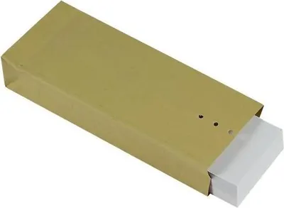 Produktbild von Musterbeutel 110x275x40mm 120g/qm ohne VE=250 Stück braun