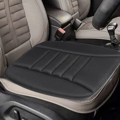 Produktbild von Autositzkissen, Autositzbezug, Memory-Schaum-Schutzkissen, bequeme, rutschfeste Sitzmatte, Autositzbezug für Auto, Büro, Zuhause – Schwarz