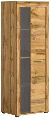 Produktbild von Jam Vitrinenschrank 1 Glastür Eiche Nachbildung.