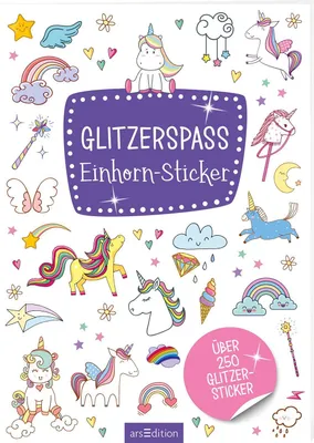 Produktbild von arsEdition Stickerbuch Glitzerspaß Einhorn