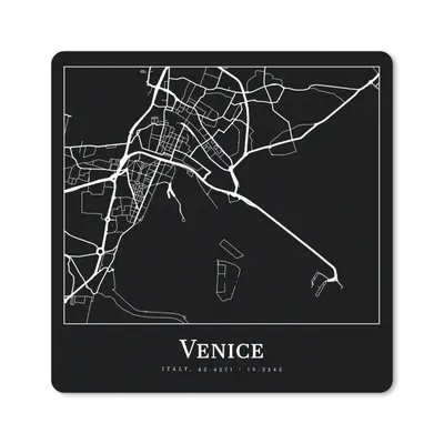 Produktbild von MuchoWow® Mauspad Mousepad Stadtplan - Venedig - Karte - Venedig 20x20 cm - Mousepads - Maus Mat - Pad - Mausunterlage - Desk Mat - Bureauartikeln