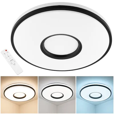 Produktbild von LUMILED LED Deckenlampe 72W 6480lm 50cm Deckenleuchte CCT 3000-6500K mit Fernbedienung weiß runde Modern Design Wohnzimmer Kinderzimmer Schlafzimmer