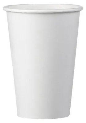 Produktbild von 100x Automatenbecher Heißgetränke to go Pappbecher weiß 180 ml