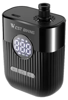 Produktbild von Elektrische Fahrradpumpe, Digitalanzeige, 150 PSI Leistung, schwarz