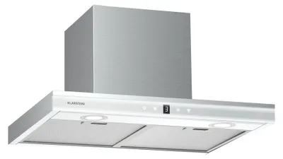 Obrázok produktu pre Klarstein Auriana digestor– 60 cm nástenný digestor, prietok vzduchu 700 m³/h, energetická účinnosť A+, Wi-Fi a dotykové ovládanie, LED osvetlenie 6000 K, 110 W motor, čierny, odsávanie vzduchu a filter s aktívnym uhlím