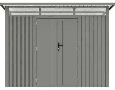 Produktbild von Gartenhaus Konsta Fusio L 289 x 318 cm grau-aluminium