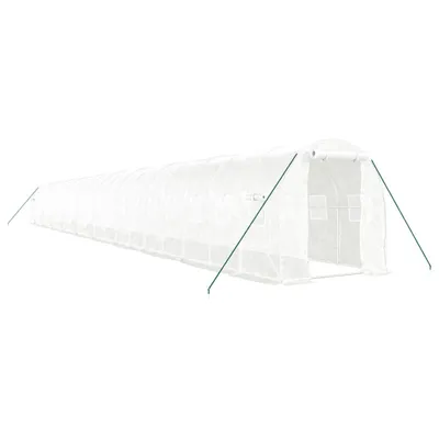 Immagine prodotto di Serra vidaXL con struttura in acciaio, bianca, 40 m², 20x2x2 m