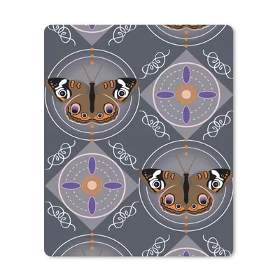 Produktbild von MuchoWow® Mauspad Mousepad Muster - Schmetterlinge - Abstrakt 30x40 cm - Mousepads - Maus Mat - Pad - Mausunterlage - Mausmatten
